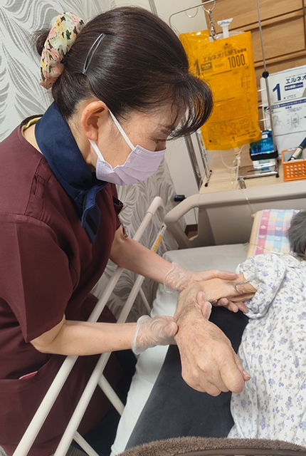 PICCカテーテル挿入患者様の看護